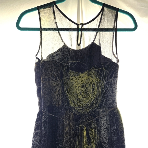 Beautiful Silk Scribble Dress EUC - Picture 4 of 11